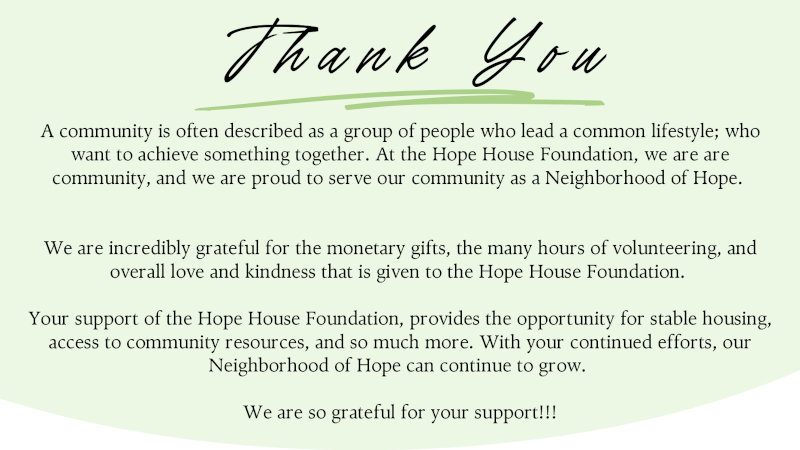 Sponsors | Hope House Foundation