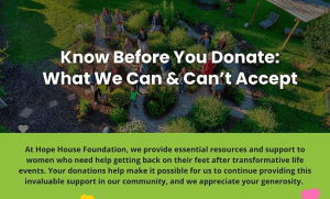 Know Before You Donate: What We Can & Can’t Accept